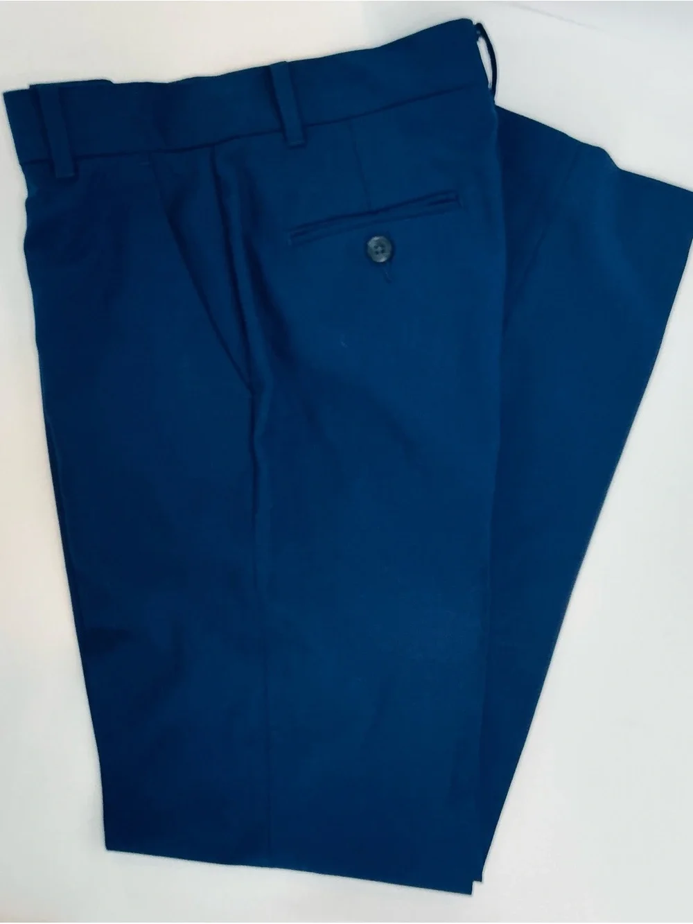 Calvin Klein Boys Navy Blue Two-Piece Suit with White Dress Shirt